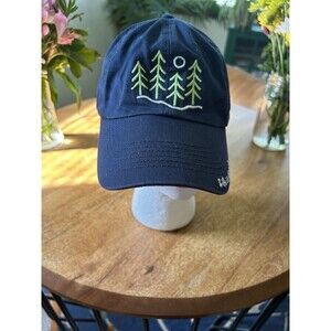 Life Is Good Alpine Full Moon Hat Blue Strapback Logo Adjustable Embroidered